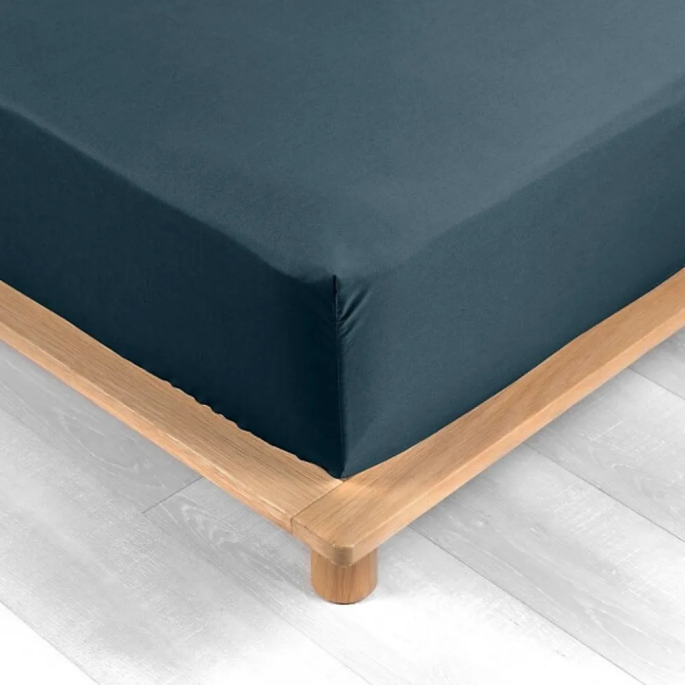 Douceur D'Intérieur Drap Housse Percale Bonnet 30 Cm 190x90cm bleu* Drap Housse|Drap Housse