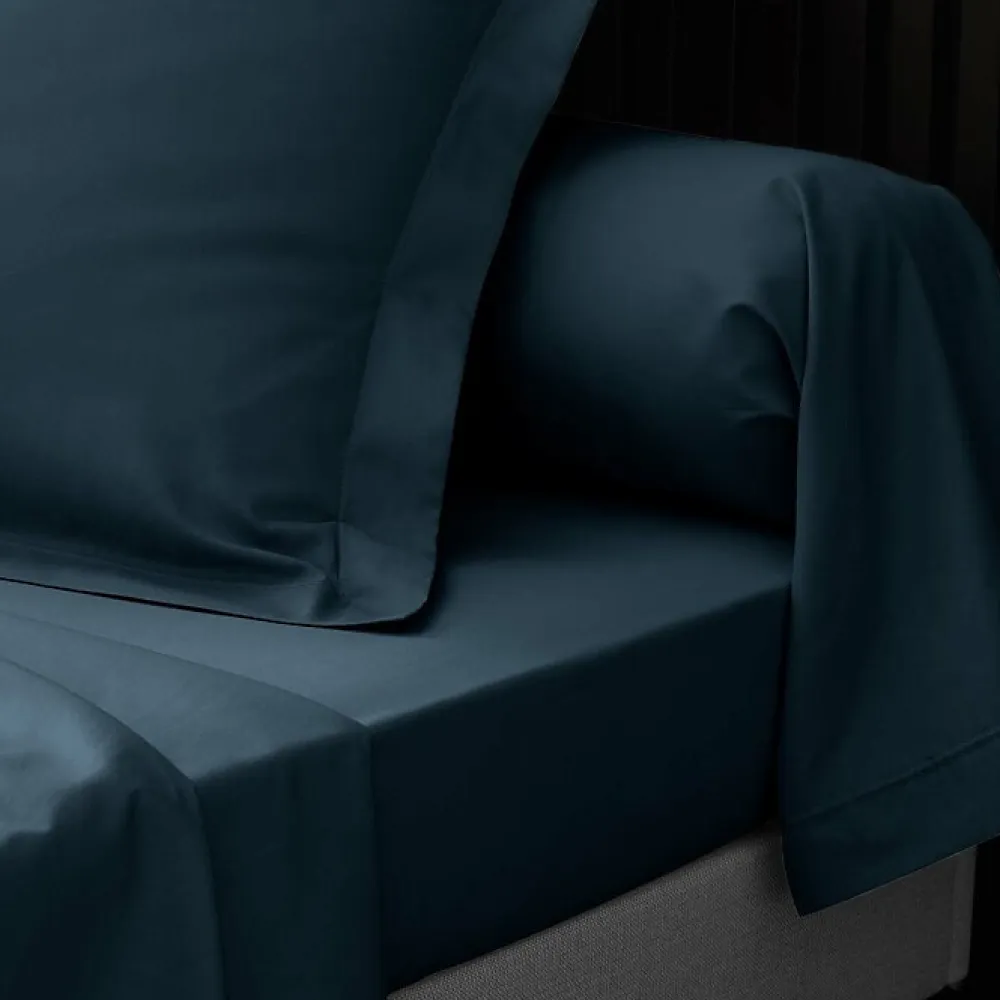 Douceur D'Intérieur Drap Housse Percale Bonnet 30 Cm 190x90cm bleu* Drap Housse|Drap Housse