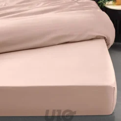 Drap Housse Percale Bonnet 30 Cm 190x140cm Rose>Douceur D'Intérieur Clearance