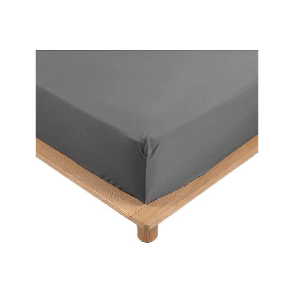 Drap Housse Percale Bonnet 30 Cm 200x160cm anthracite>Promolinge