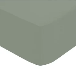 Eden Drap housse percale de coton uni 90 x 190 cm Harmonie tilleul* Drap Housse|Drap Housse