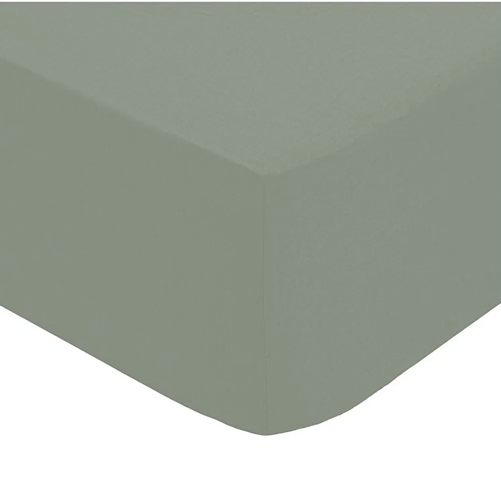 Eden Drap housse percale de coton uni 90 x 190 cm Harmonie tilleul* Drap Housse|Drap Housse