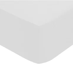 Eden Drap housse percale de coton uni 160 x 200 cm Harmonie blanc* Drap Housse|Drap Housse