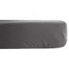 Drap housse percale pur coton peigné longues fibres 80 fils/cm² avec bonnet de 35 cm - Ardoise - 90 x 190 cm bonnet de>Vent Du Sud Sale