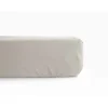 Vent Du Sud Drap housse percale pur coton peigné longues fibres 80 fils/cm² avec bonnet de 35 cm - Naturel - 140 x 190 cm bonnet d* Drap Housse|Drap Housse