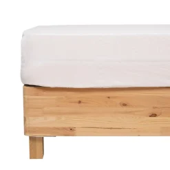 Drap housse Priscia blanc 160x200cm - Atmosphera>Atmosphera Créateur D'Intérieur Discount