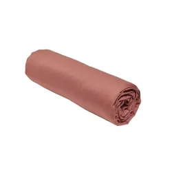 Todays Tools Drap housse TODAY Essential - 160 x 200+30 cm - 2 personnes - 100% Coton uni - Terracotta* Drap Housse|Drap Housse