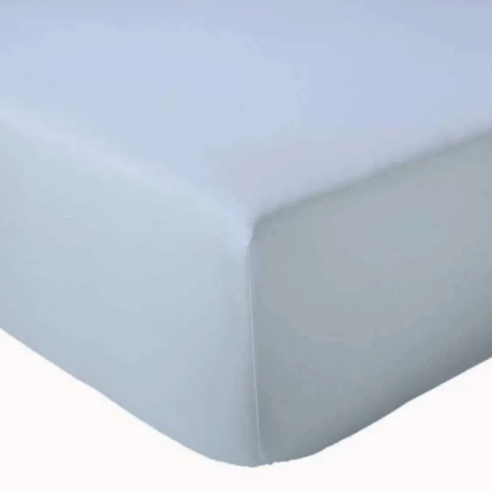 Drap Housse Uni bonnet 30 cm 100% Coton (180x190 cm - Bleu)>Tradilinge Clearance