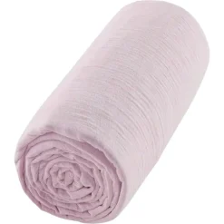 Drap housse uni en gaze de coton>Sevira Kids Sale