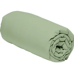 Drap housse 160x200 + 30 cm 100% Percale de Coton 80 fils Sauge>Housse De Rêve Online
