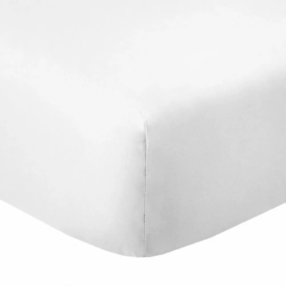 Housse De Rêve Drap housse 140x190 +35 cm Coton 57 fils Blanc* Drap Housse|Drap Housse