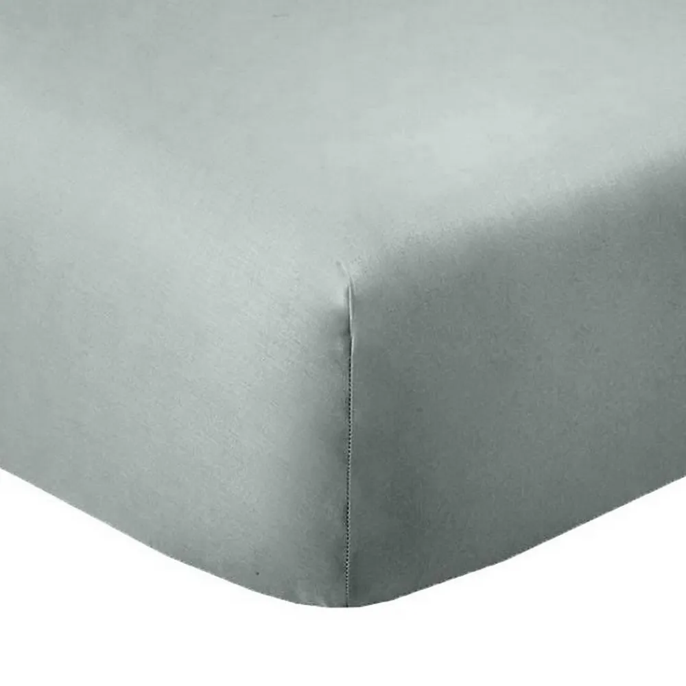 Drap housse 140x190 +35 cm Coton 57 fils Silver>Housse De Rêve Outlet
