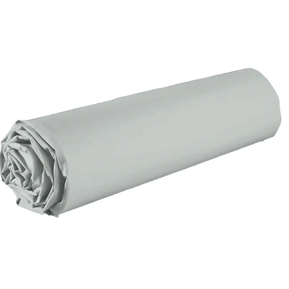 Drap housse 140x190 +35 cm Coton 57 fils Silver>Housse De Rêve Outlet