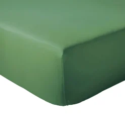 Linnea Drap housse 90x190 cm bonnet 30 coton ÉVASION Vert fougère* Drap Housse|Drap Housse