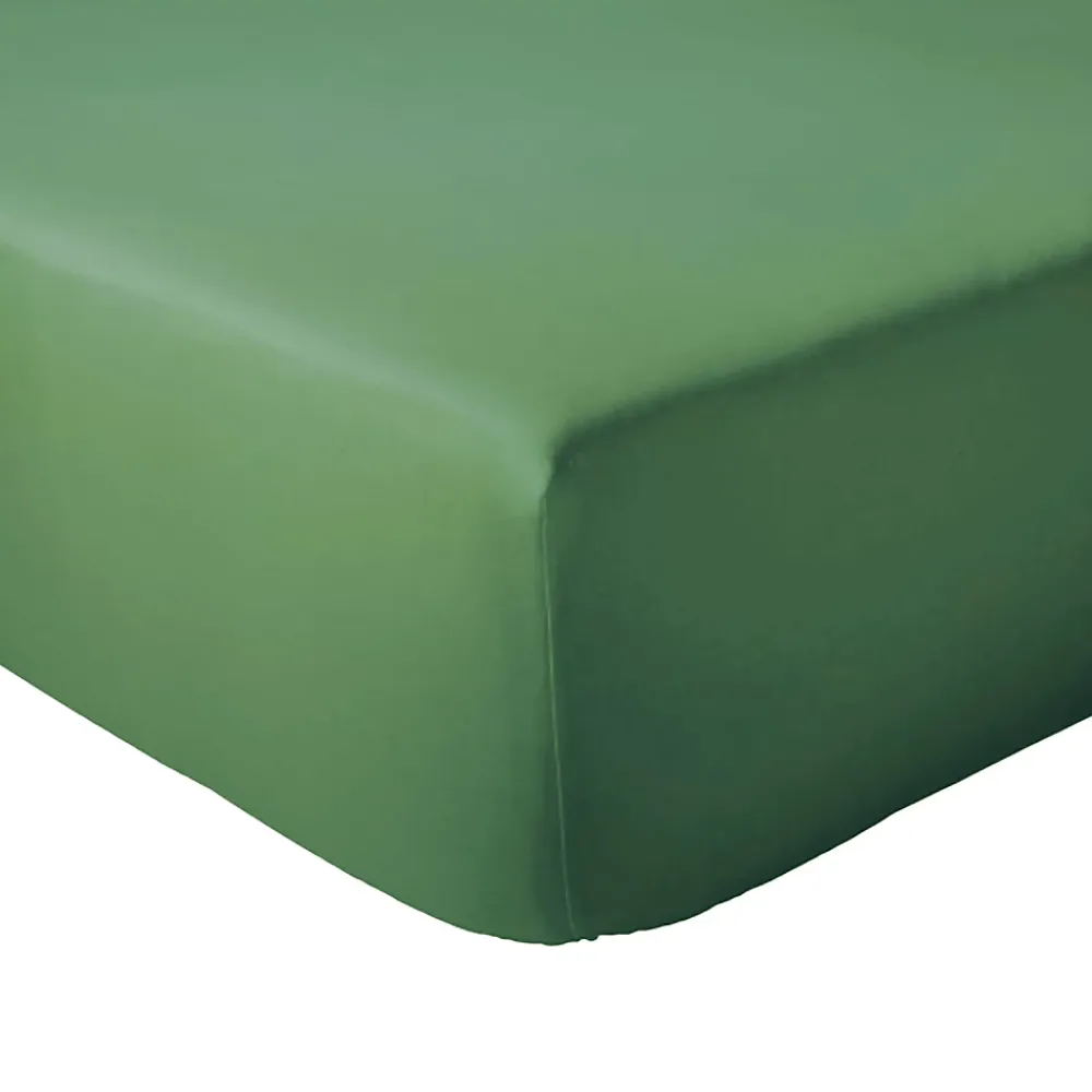 Linnea Drap housse 120x190 cm bonnet 30 coton ÉVASION Vert fougère* Drap Housse|Drap Housse
