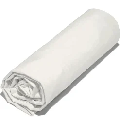 Drap housse 90x190 cm en 100% polyester microfibre LAGO écru bonnet 23 cm>Linnea Hot