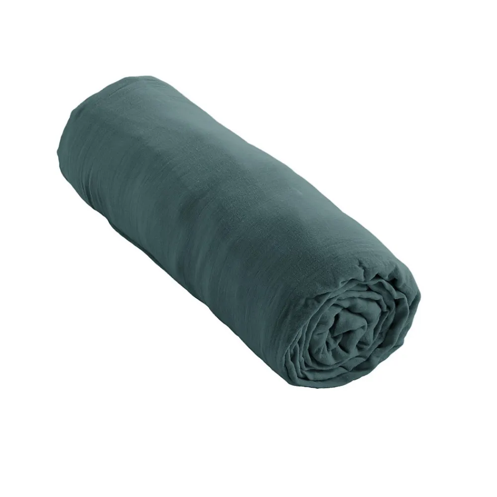 Drap housse 140x190 cm en Gaze de coton Canard>Housse De Rêve Best