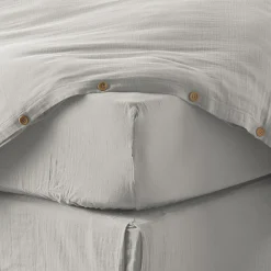 Drap housse 90x190 cm en Gaze de coton Nuage>Housse De Rêve Online