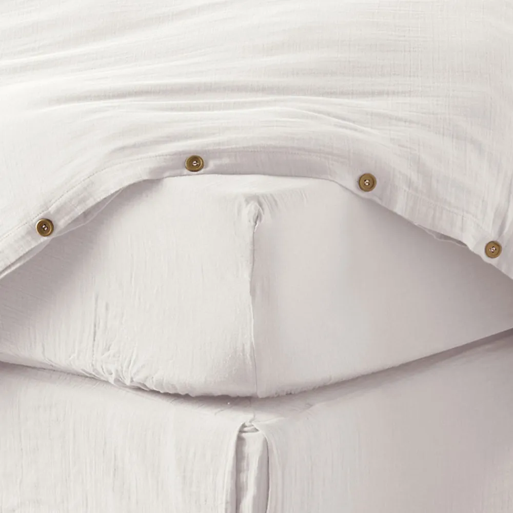 Drap housse 140x190 cm en Gaze de coton Chantilly>Housse De Rêve New