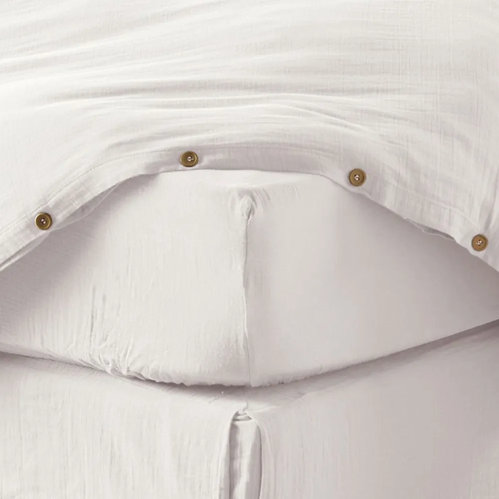 Drap housse 140x190 cm en Gaze de coton Chantilly>Housse De Rêve New