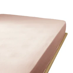 Drap housse 140x190 cm en Gaze de coton Guimauve>Housse De Rêve Sale