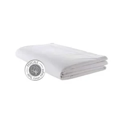 Tradilinge Drap percale de coton 180 x 290 cm (180x290 cm - Blanc)* Parure De Lit