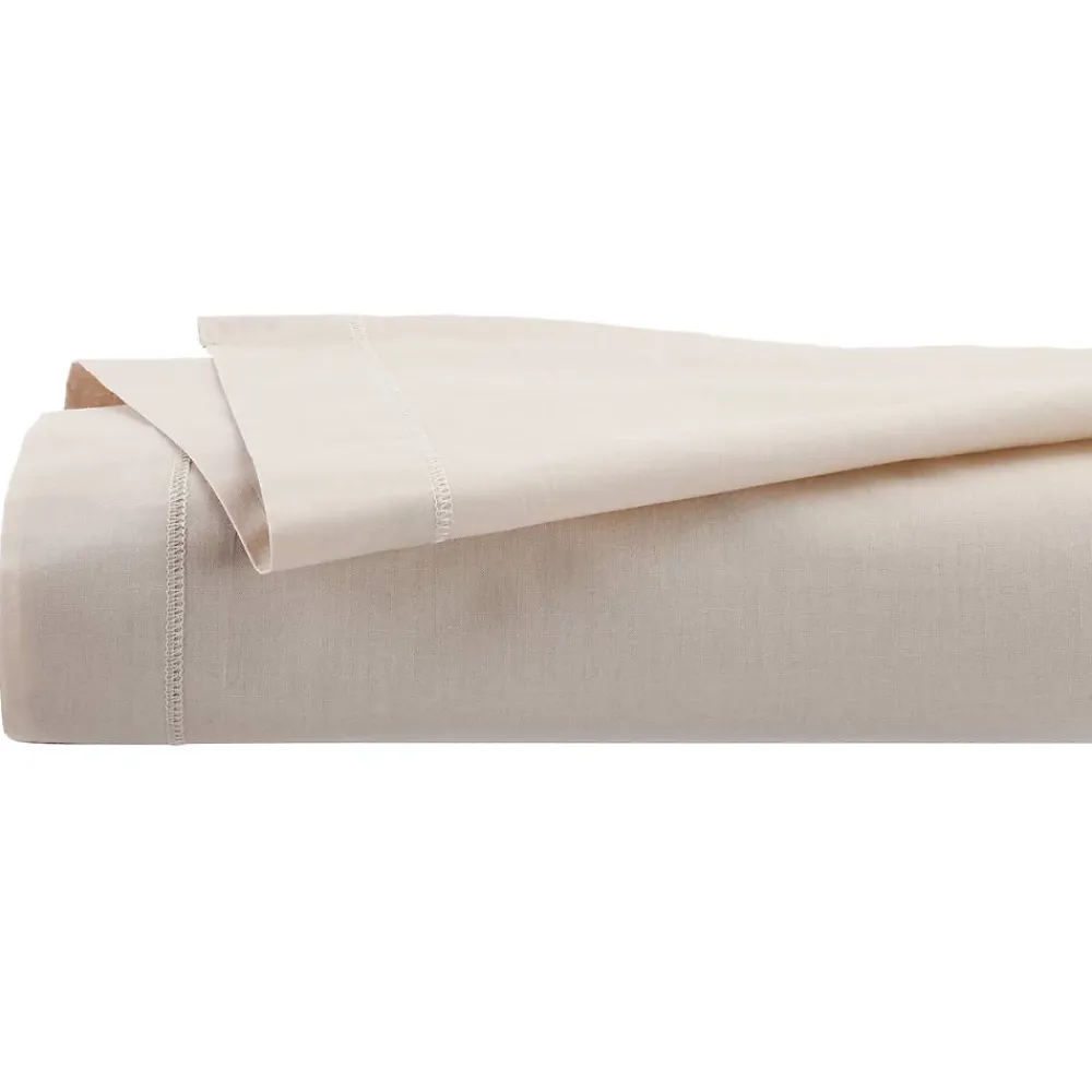 Atmosphera Créateur D'Intérieur Drap plat - percale - beige lin - 180x290 cm - Atmosphera* Drap Plat