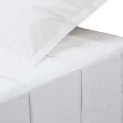 Atmosphera Créateur D'Intérieur Drap plat - percale - blanc - 240x290 cm - Atmosphera* Drap Plat