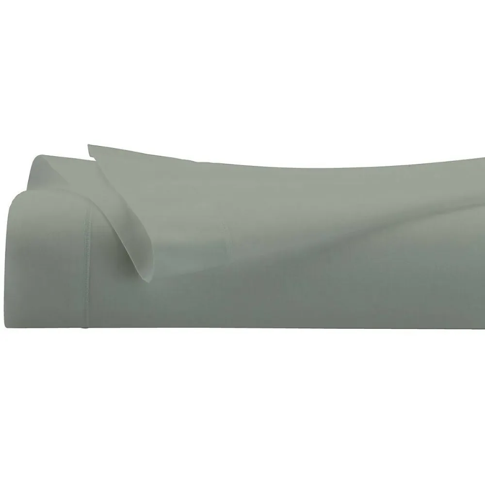 Drap plat - percale - vert - 240x290 cm - Atmosphera>Atmosphera Créateur D'Intérieur Outlet
