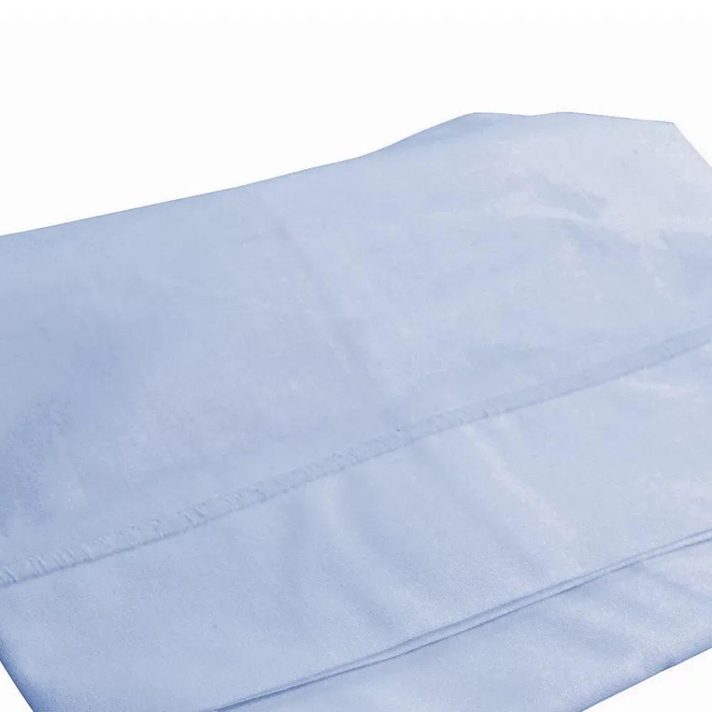 Domiva Drap plat avec point bourdon (120x180 cm - Bleu ciel)* Drap Plat