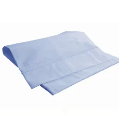Domiva Drap plat avec point bourdon (120x180 cm - Bleu ciel)* Drap Plat