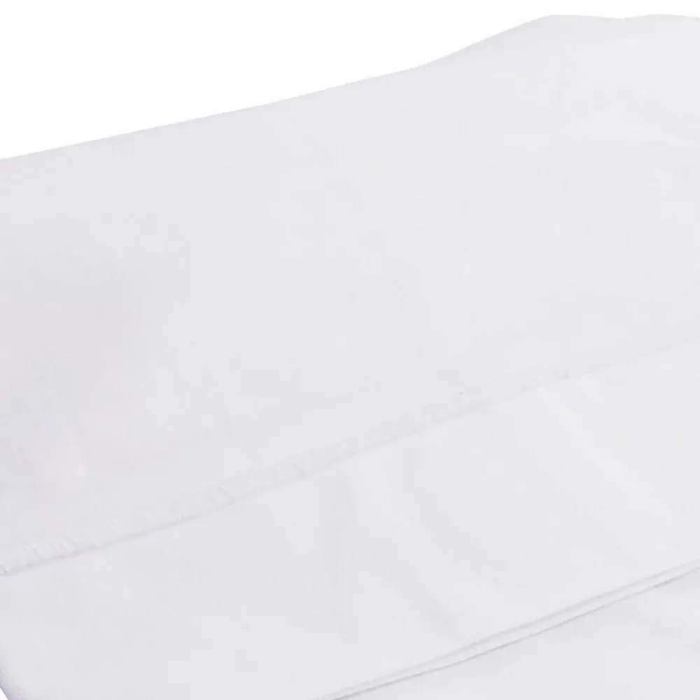 Domiva Drap plat avec point bourdon (120x180 cm - Blanc)* Drap Plat