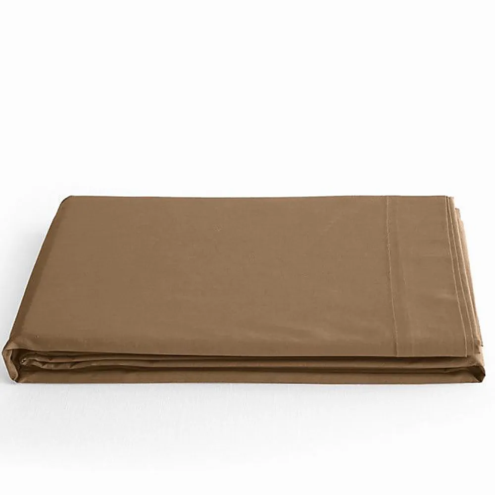 Coton Pur Drap plat Prémium 240 x 300 cm Taupe* Drap Plat