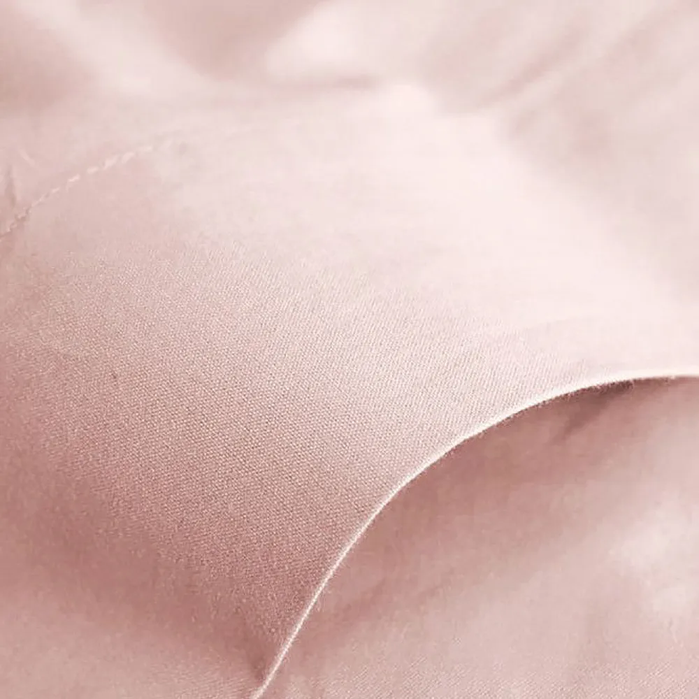 Drap plat Prémium 240 x 300 cm Rose Dragée>Coton Pur Discount