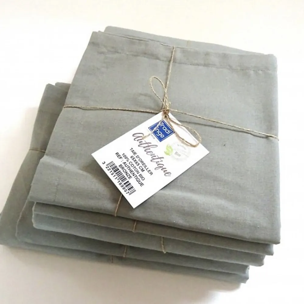 Drap plat en 100% coton biologique (240x300 cm - Marron Clair)>Tradilinge Hot