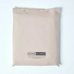 Homescapes Drap plat en lin lavé beige, 240x275 cm -* Drap Plat