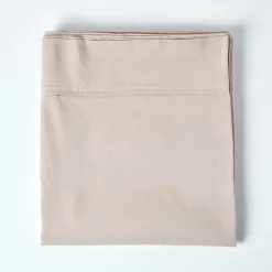 Homescapes Drap plat en lin lavé beige, 240x275 cm -* Drap Plat