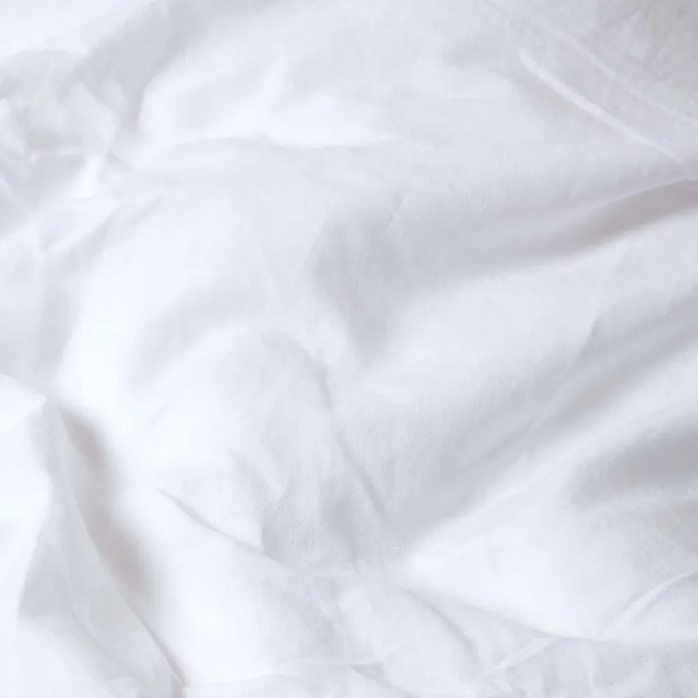 Homescapes Drap plat en lin lavé blanc, 240x275 cm -* Drap Plat