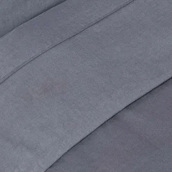 Drap plat en lin lavé gris, 230x255 cm -><noscript><img width=