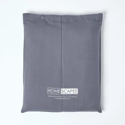 Homescapes Drap plat en lin lavé gris, 275x275 cm -* Drap Plat