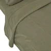 Drap plat en lin lavé vert mousse, 240x300 cm ->Homescapes Outlet
