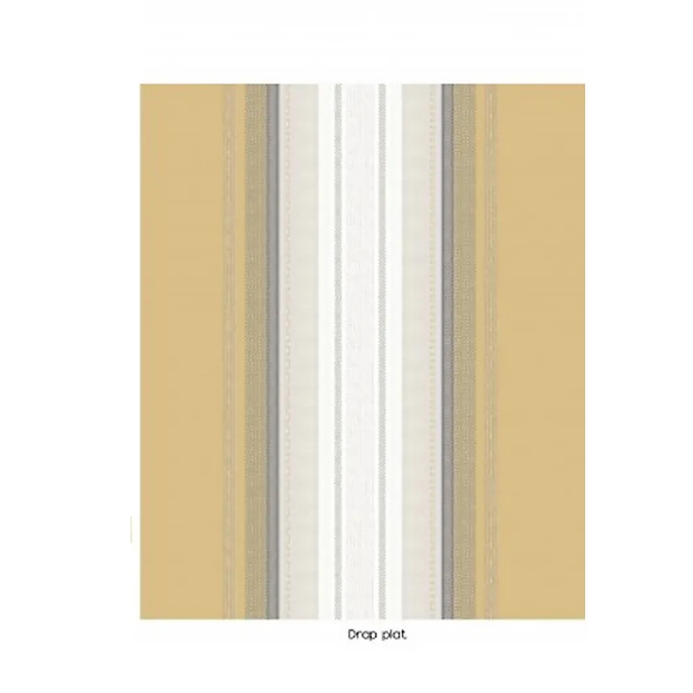 Tradilinge Drap plat en percale de coton au style ethnique chic (180x290 cm - Jaune)* Drap Plat