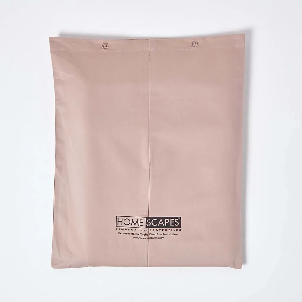 Homescapes Drap plat en satin de coton égyptien 1000 fils taupe, 178x255 cm -* Drap Plat
