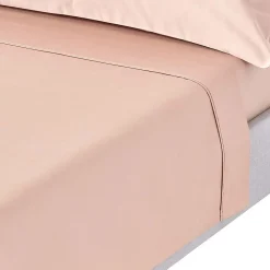 Homescapes Drap plat en satin de coton égyptien 1000 fils taupe, 178x255 cm -* Drap Plat