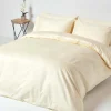 Homescapes Drap plat en satin de coton égyptien 1000 fils ivoire, 178x255 cm -* Drap Plat