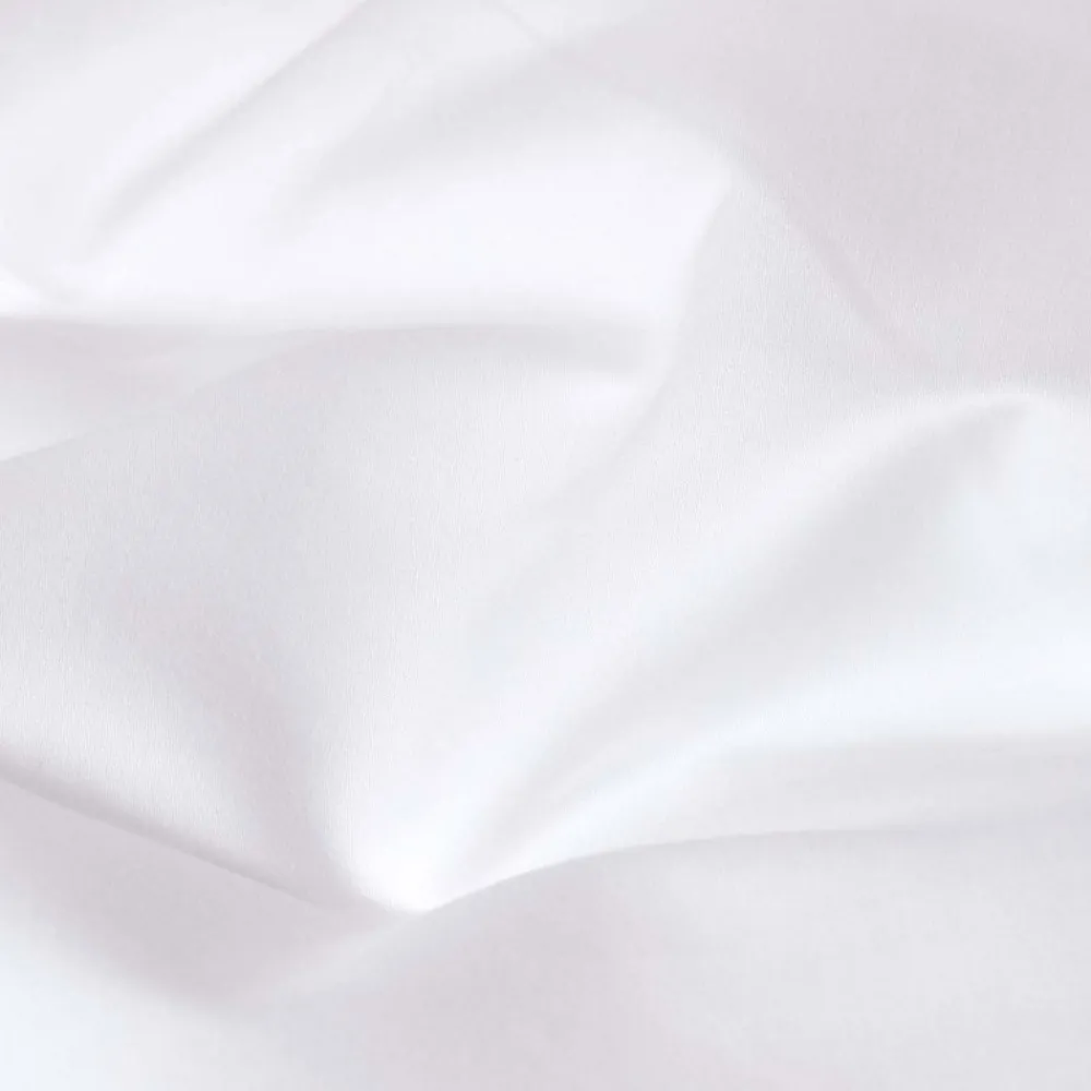 Drap plat en satin de coton égyptien 1000 fils blanc, 240x300 cm ->Homescapes Online