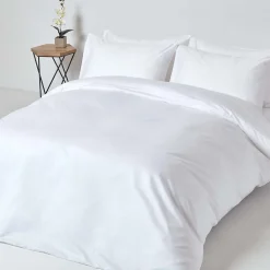Drap plat en satin de coton égyptien 1000 fils blanc, 240x300 cm -><noscript><img width=