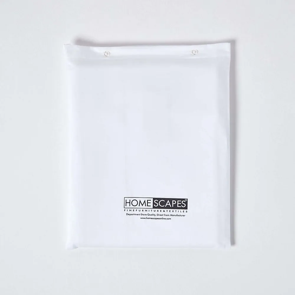 Drap plat en satin de coton égyptien 1000 fils blanc, 240x300 cm ->Homescapes Online