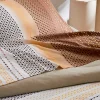 Tradilinge Drap plat esprit géométrique en coton (280x310 cm - Cuivre)* Drap Plat