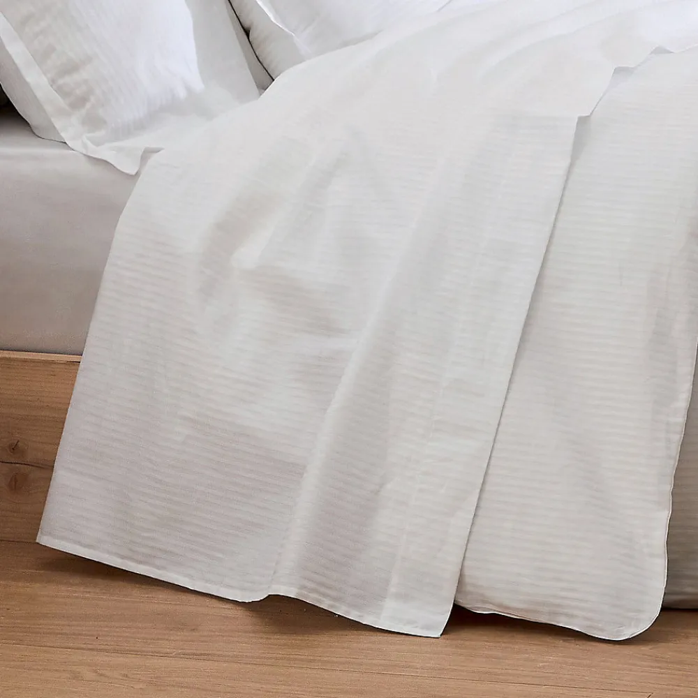 Drap plat esprit grand hôtel (280x325 cm - Blanc)>Tradilinge Discount